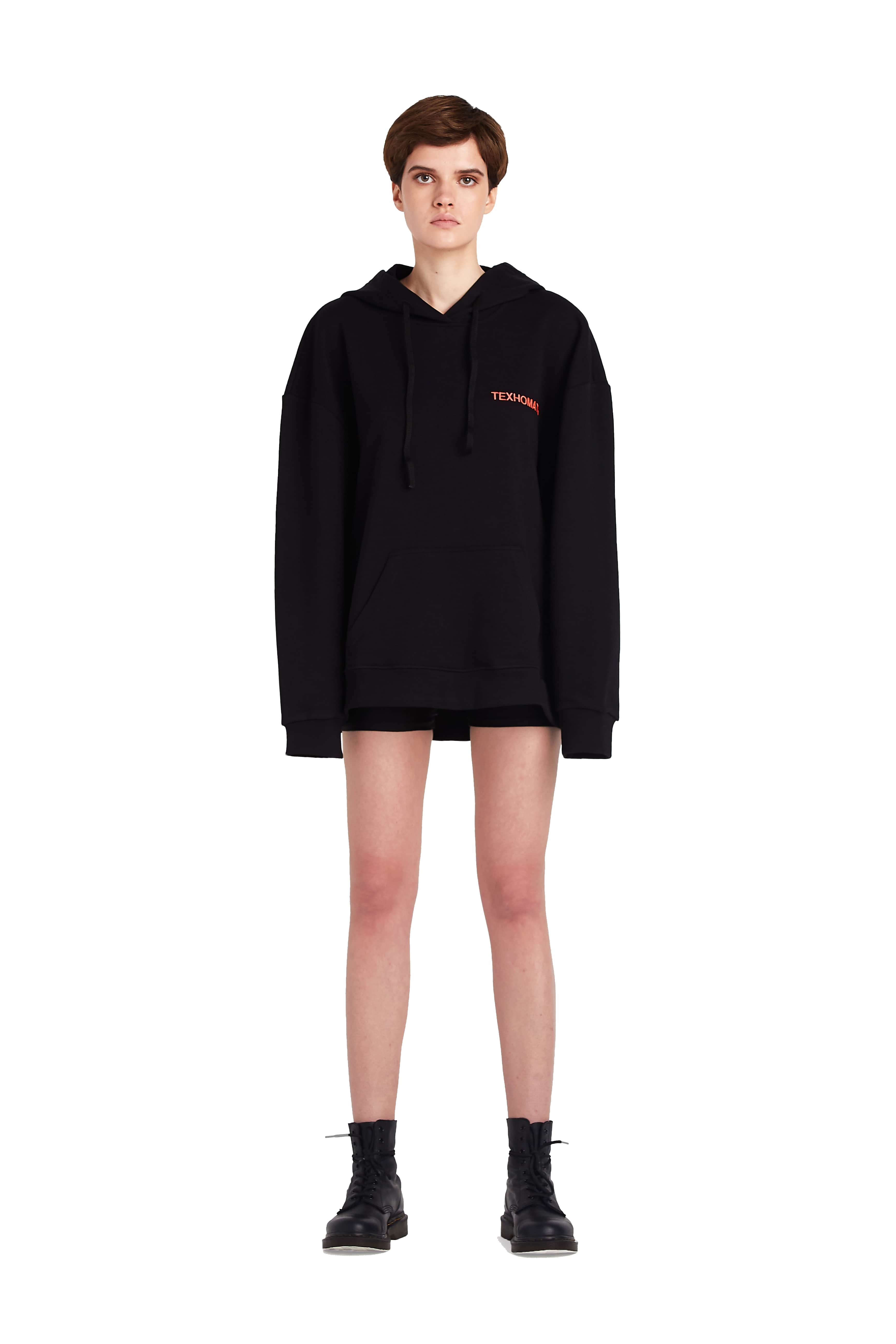 Oversized hoodie with TECHNOMOTHER embroidery