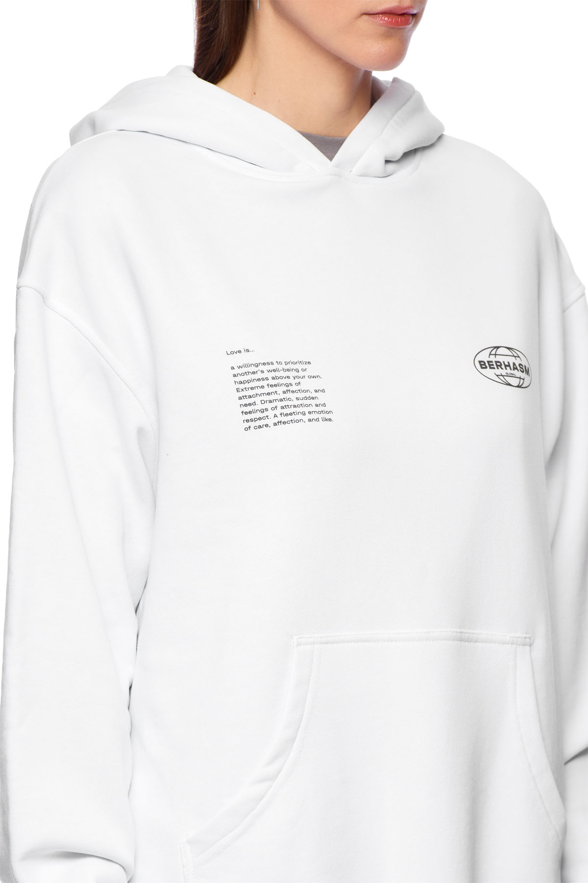 Love Is print hoodie