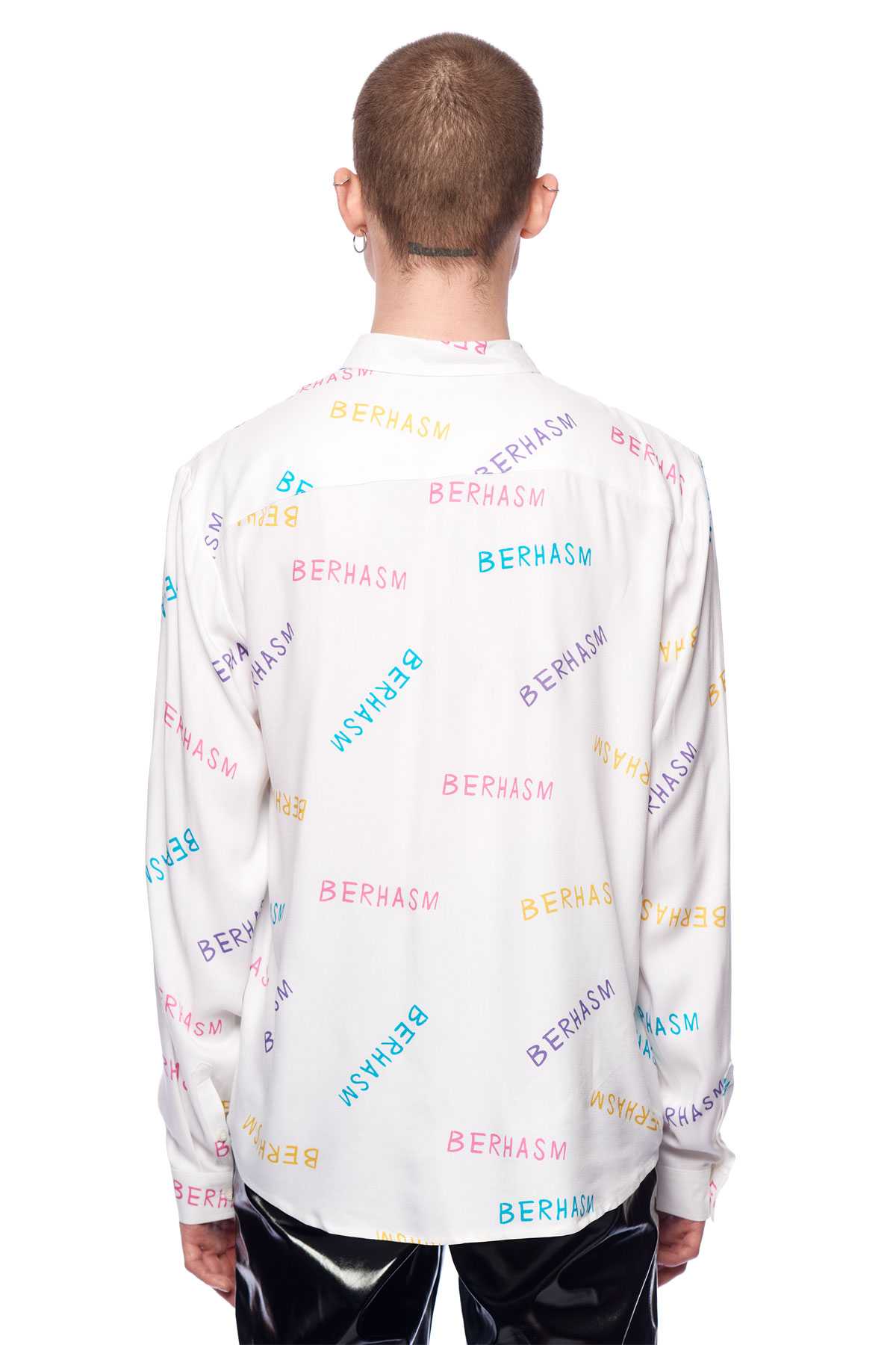 Berhasm logo print shirt