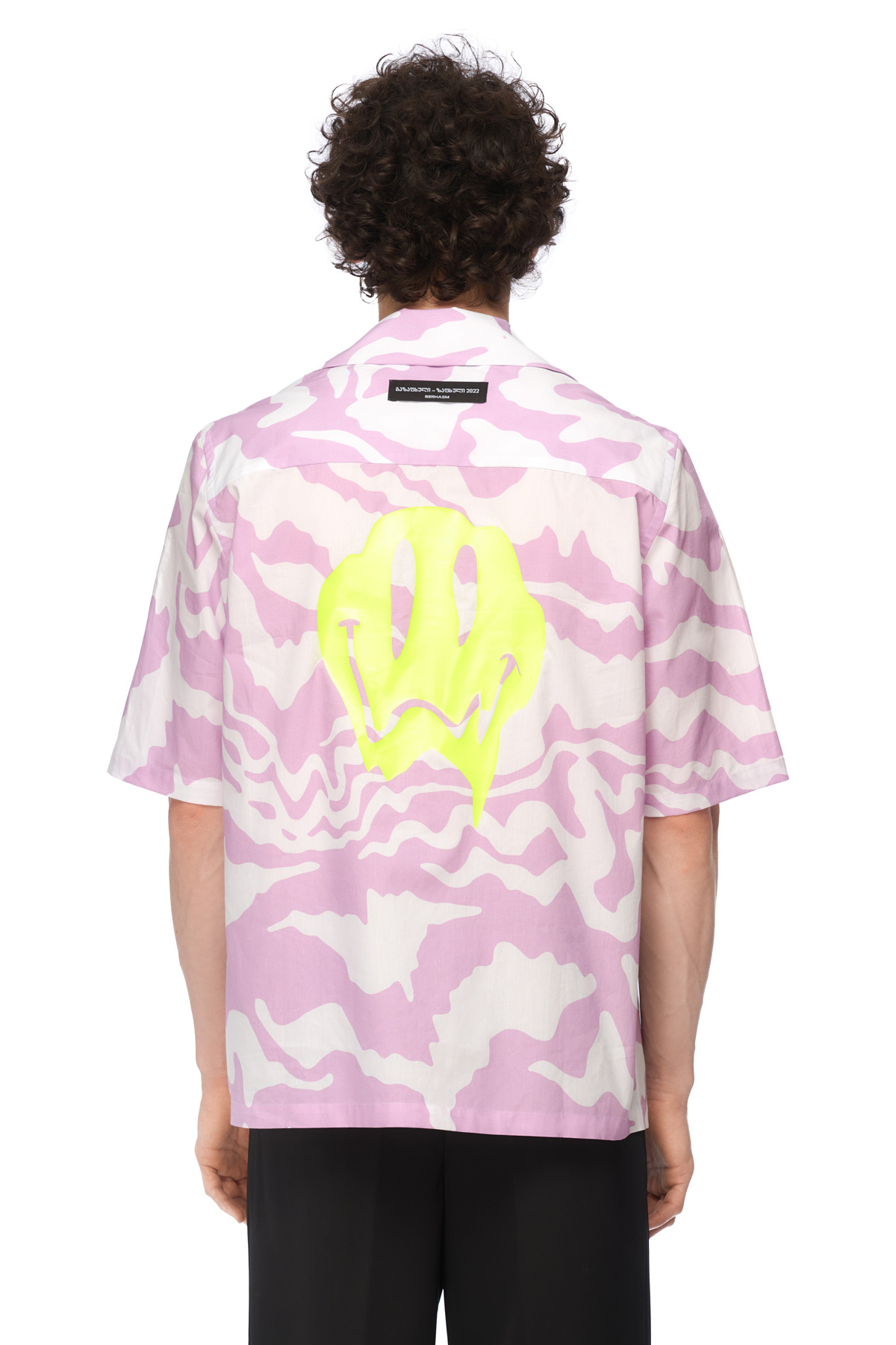 Pink print shirt