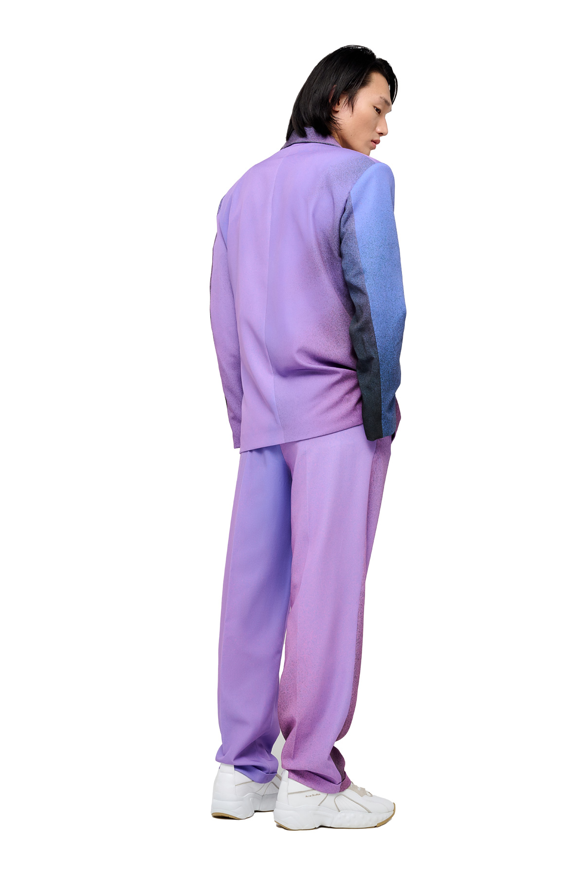 Berhasm classic trousers with Purple twilight print